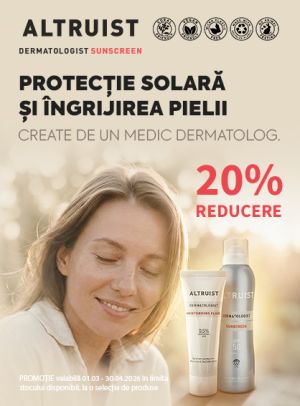 Promotie cu reducere 20% la Altruist
