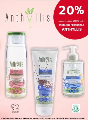 Promotie cu reducere 20% la Anthyllis