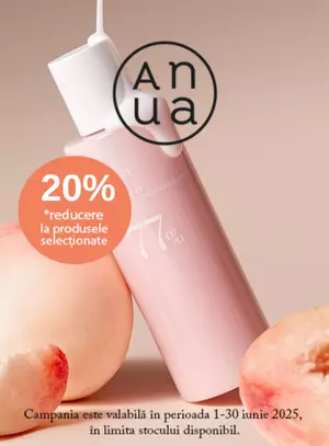 Promotie cu reducere 20% la Anua