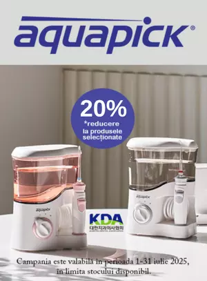 Promotie cu reducere 20% la Aquapick