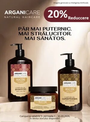 Promotie cu reducere 20% la Arganicare