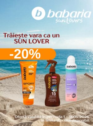 Promotie cu reducere 20% la Babaria