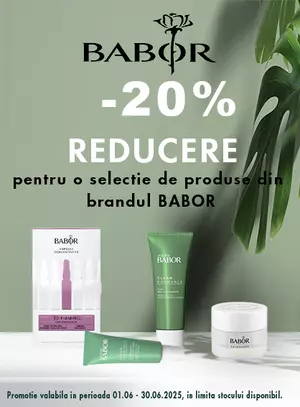 Promotie cu reducere 20% la Babor