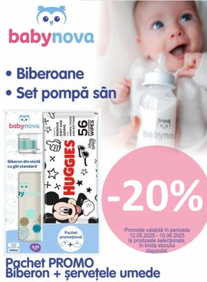 Promotie cu reducere 20% la Baby Nova