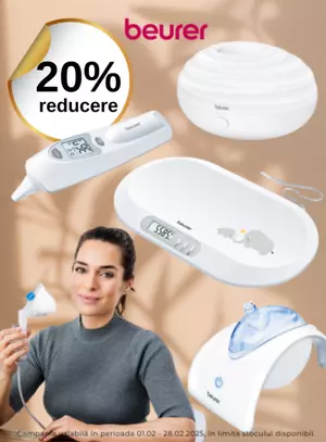 Promotie cu reducere 20% la Beurer