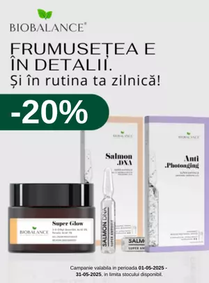 Promotie cu reducere 20% la Bio Balance