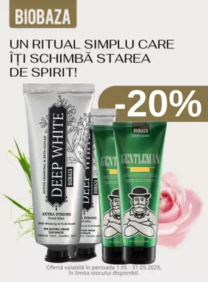 Promotie cu reducere 20% la Biobaza