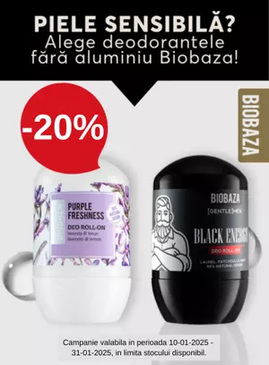 Promotie cu reducere 20% la Biobaza