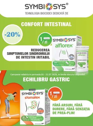 Promotie cu reducere 20% la Biocodex - Symbiosys