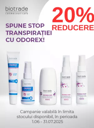Promotie cu reducere 20% la Biotrade