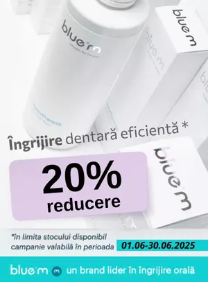 Promotie cu reducere 20% la Blue M