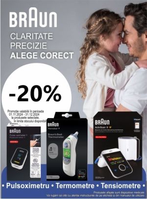 Promotie cu reducere 20% la Braun