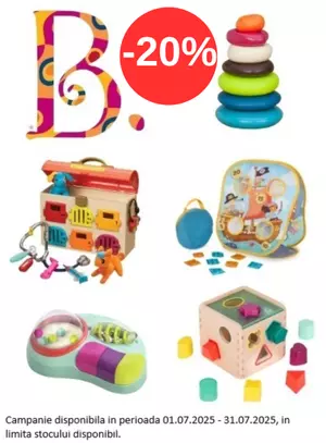 Promotie cu reducere 20% la Btoys