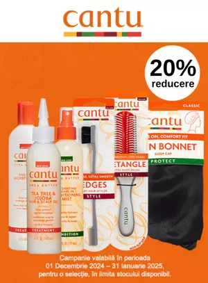 Promotie cu reducere 20% la Cantu