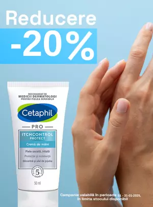 Promotie cu reducere 20% la Cetaphil