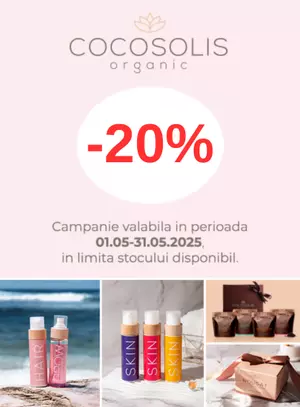 Promotie cu reducere 20% la Cocosolis
