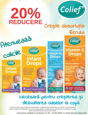 Promotie cu reducere 20% la Colief
