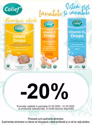 Promotie cu reducere 20% la Colief