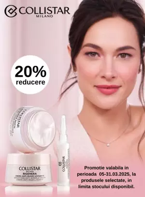 Promotie cu reducere 20% la Collistar