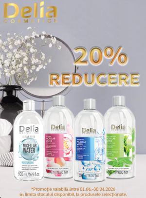 Promotie cu reducere 20% la Delia Cosmetics