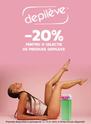 Promotie cu reducere 20% la Depileve