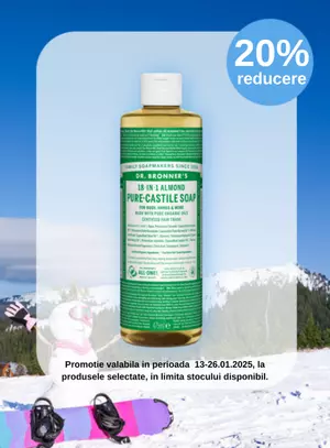 Promotie cu reducere 20% la Dr. Bronner