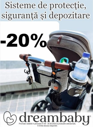 Promotie cu reducere 20% la Dreambaby