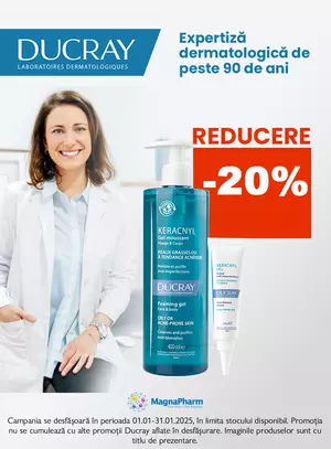 Promotie cu reducere 20% la Ducray