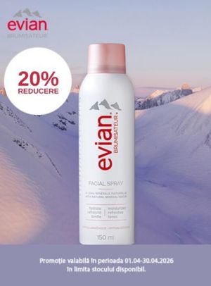 Promotie cu reducere 20% la Evian
