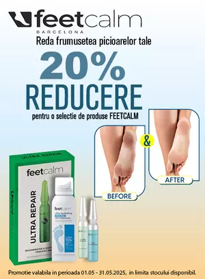 Promotie cu reducere 20% la Feet Calm