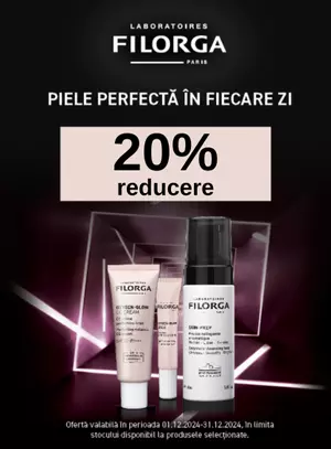 Promotie cu reducere 20% la Filorga