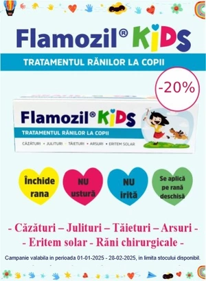 Promotie cu reducere 20% la Flamozil Kids