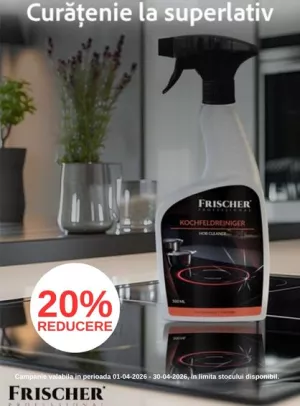 Promotie cu reducere 20%la Frischer