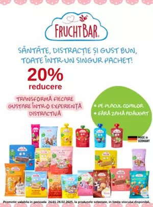 Promotie cu reducere 20% la FruchtBar