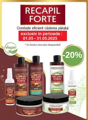 Promotie cu reducere 20% la Gerocossen
