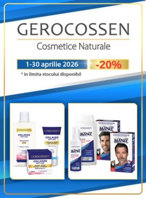 Promotie cu reducere 20% la Gerocossen