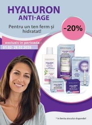 Promotie cu reducere 20% la Gerocossen