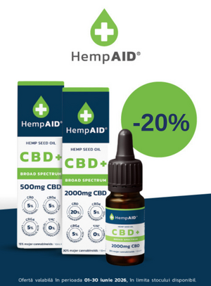 Promotie cu reducere 20% la Hemp Aid