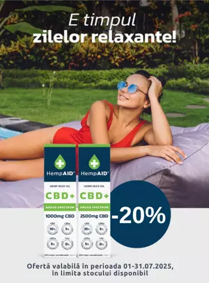 Promotie cu reducere 20% la Hemp Aid