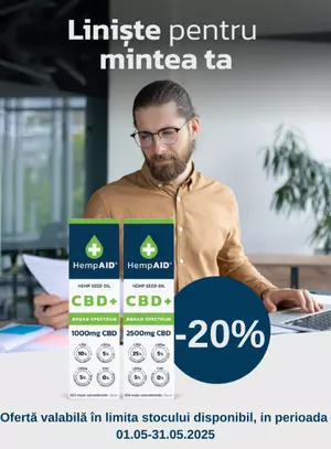 Promotie cu reducere 20% la Hemp Aid