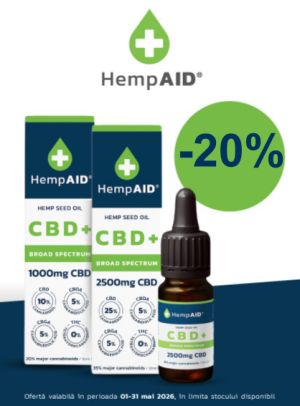 Promotie cu reducere 20% la Hemp Aid