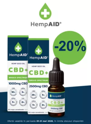Promotie cu reducere 20% la Hemp Aid