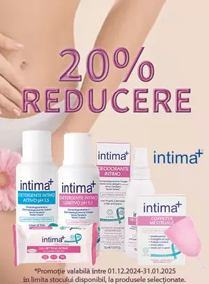 Promotie cu reducere 20% la Intima