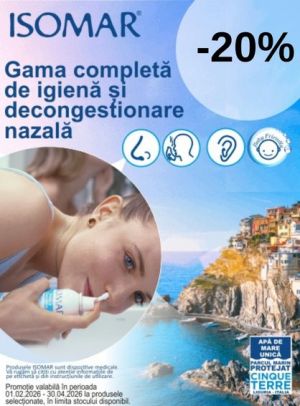 Promotie cu reducere 20% la Isomar