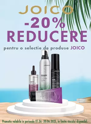 Promotie cu reducere 20% la Joico