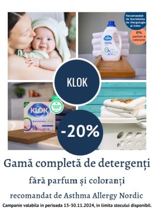 Promotie cu reducere 20% la Klok