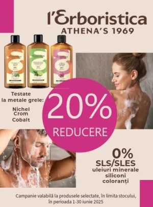 Promotie cu reducere 20% la L`Erboristica