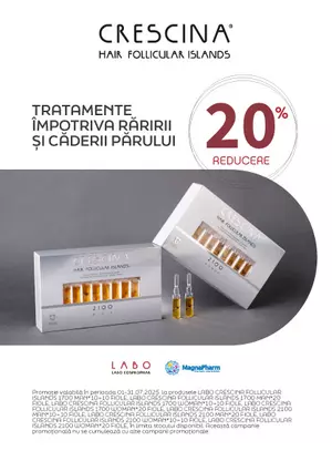 Promotie cu reducere 20% la Labo