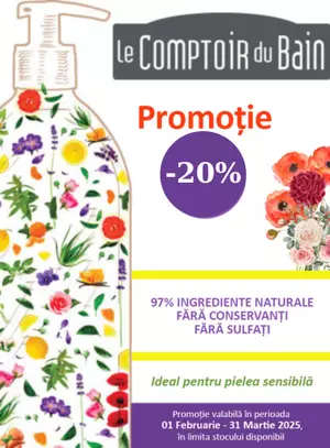 Promotie cu reducere 20% la Le Comptoir du Bain