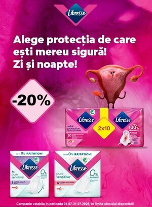 Promotie cu reducere 20% la Libresse